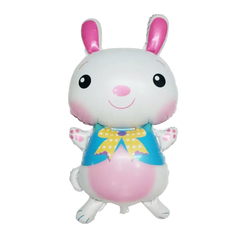 rabbit Большие 3D Медвежонок фольгированные воздушные шары, классические игрушки, гелиевые шары с днем рождения, надувные игрушки, детские вечерние игрушки - Цвет: rabbit