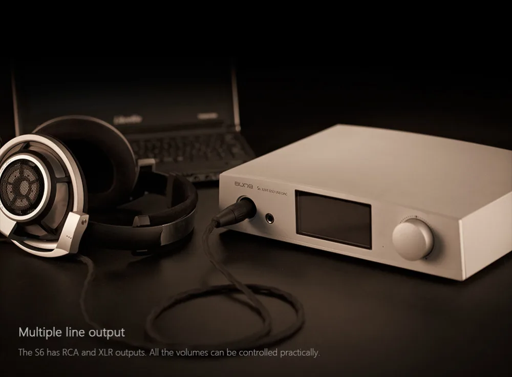 Aune S6 баланс усилитель для наушников USB AEC коаксиальный Оптический RCA XLR вход, DAC DSD128 усилитель apm