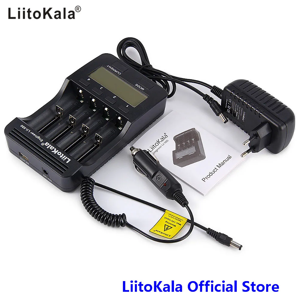 

LiitoKala lii-100 Lii-202 lii-402 lii-500 18650 battery charger 1.2V 3.7V AA/AAA 26650 10440 14500 16340 18350 smart charger