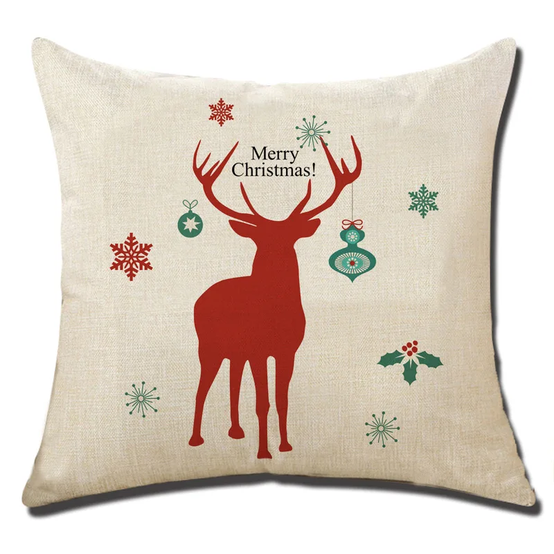 Рождество стиль чехлы для подушек Merry Санта Клаус Лось дома декоративные подушки