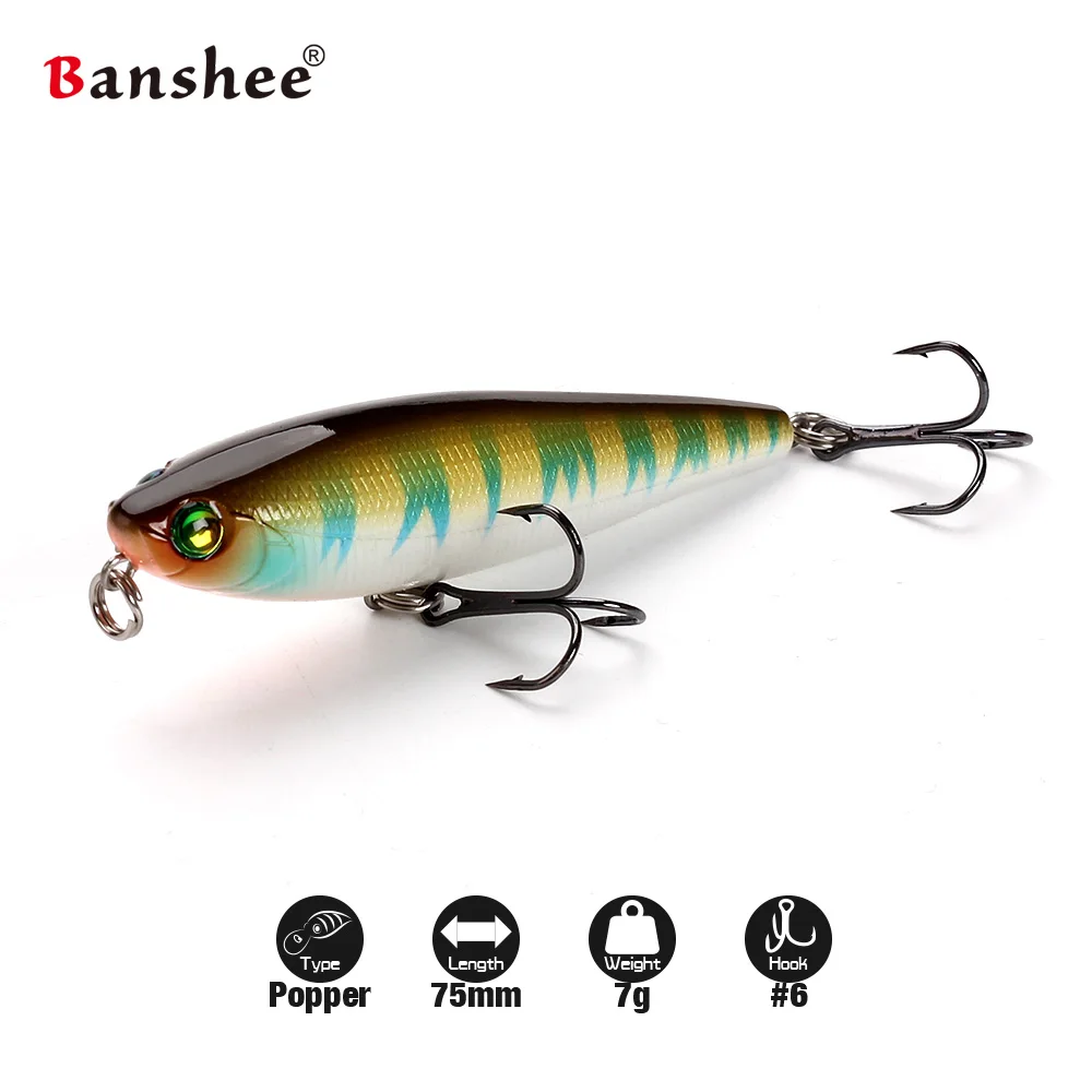 Banshee 75 мм 7 г карандаш воблеры на щуку/окуня Топ воблер горячая модель рыболовные