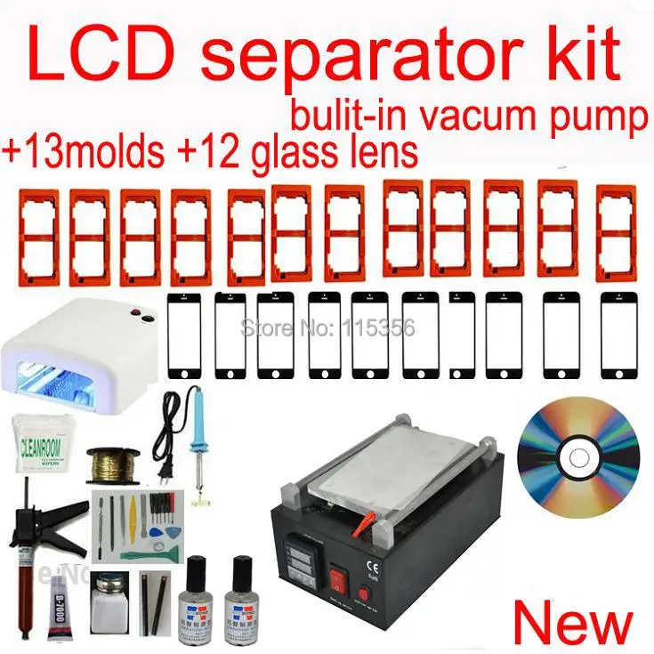 Новейший Встроенный вакуумный насос Сепаратор ЖК экрана набор инструментов