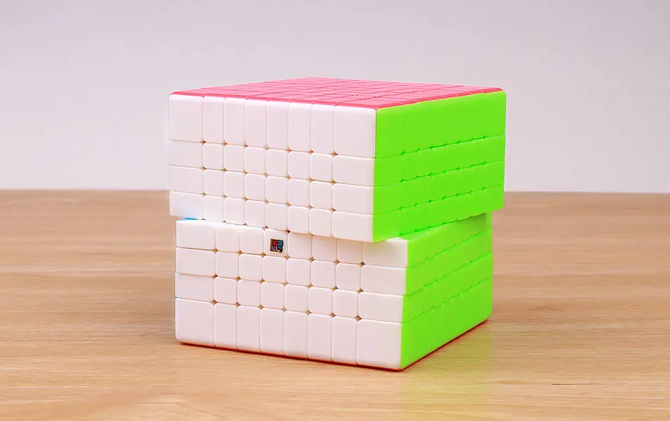 Moyu Yuhu: mofangjiaoshi MF8 8x8x8 Волшебная скорость, наклейка в виде кубика, менее профессиональный 8 слоев, гладкий куб обучающий игрушки для детей