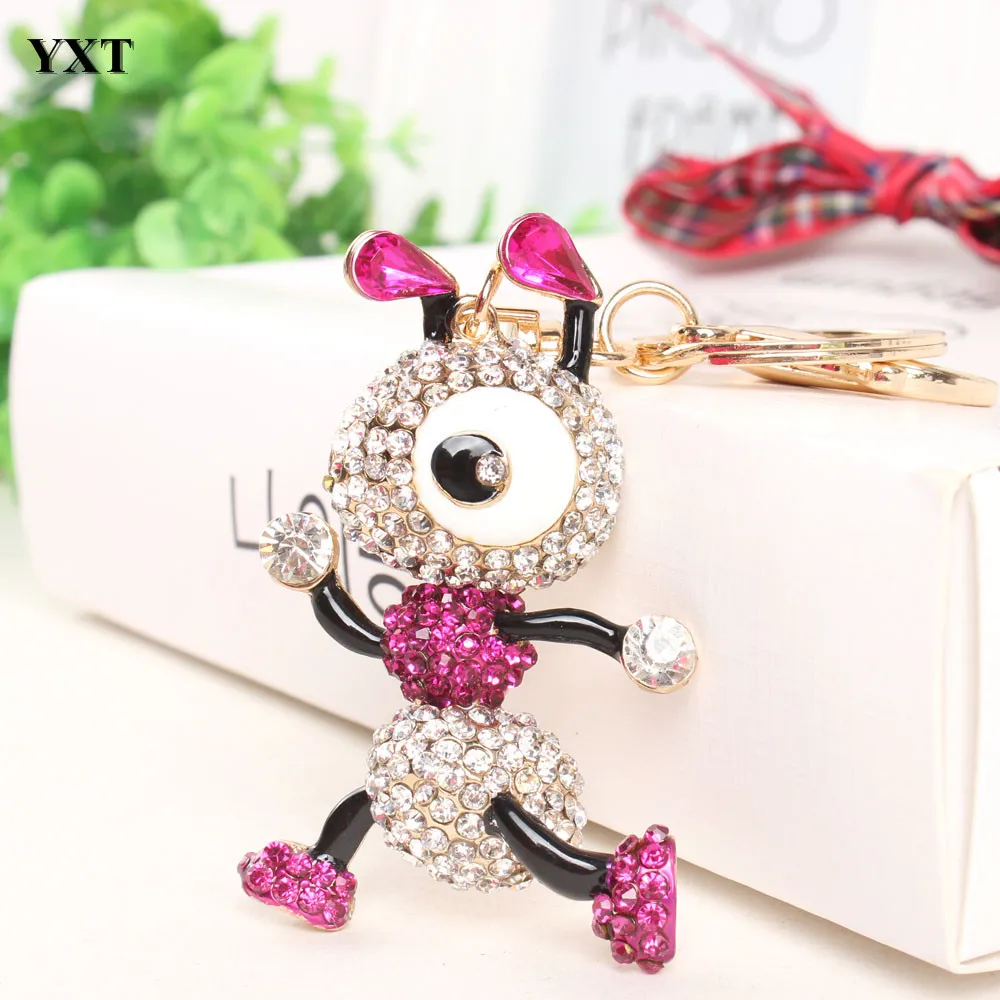 Женская подвеска в виде больших глаз из красной ткани|bag key chain|key chainkeyring love |
