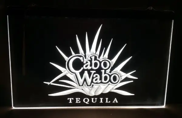 3d-вывески cabo wabo с логотипом текилы 2 размера новые светодиодсветодиодный