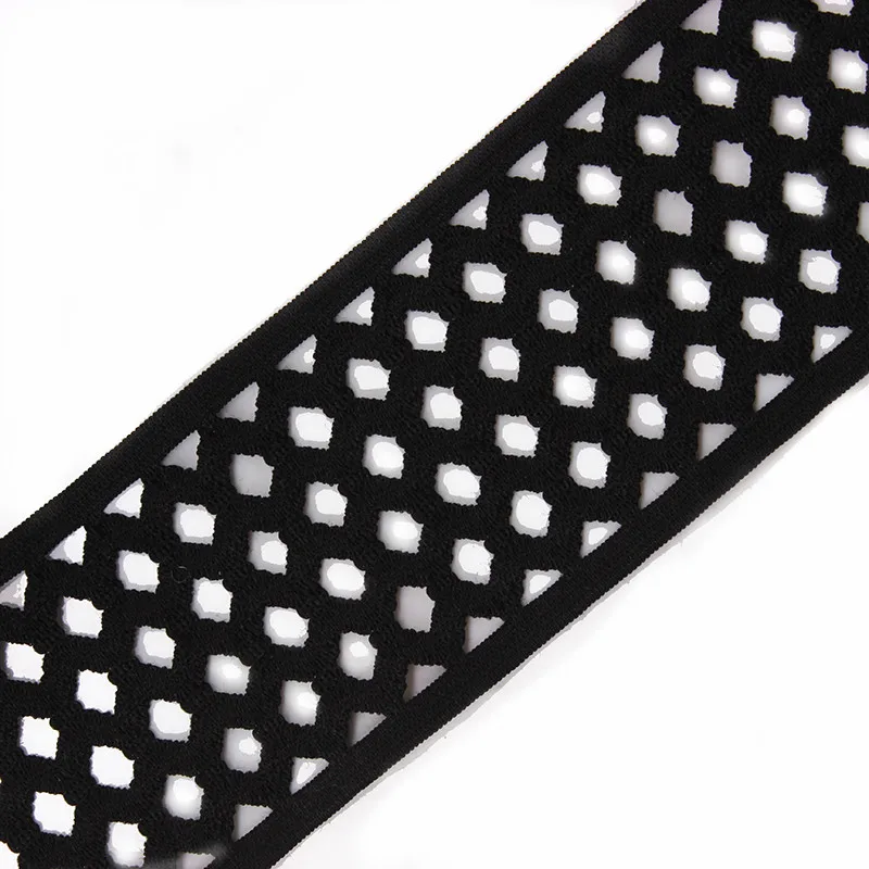 

10yard Black Elastic Stretch Ribbon Lace Applique Belt Band Webbing Tape Strap Sewing Accessories for DIY Craft T1567