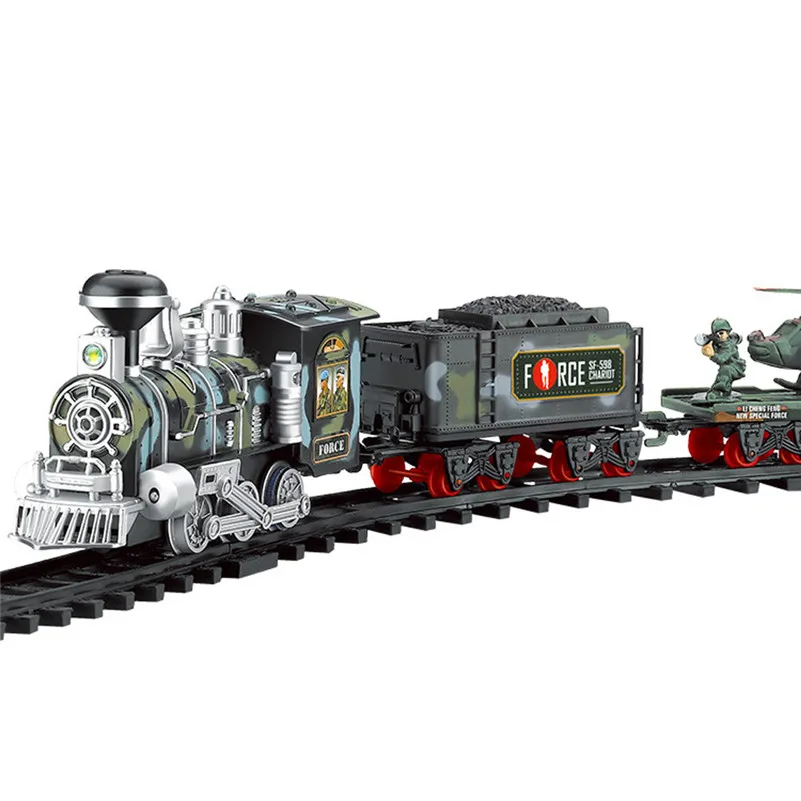 Remote Control Conveyance Car Electric Steam Smoke RC Train Set Model Toy Gift es voitures petites model machine QC3 | Игрушки и хобби