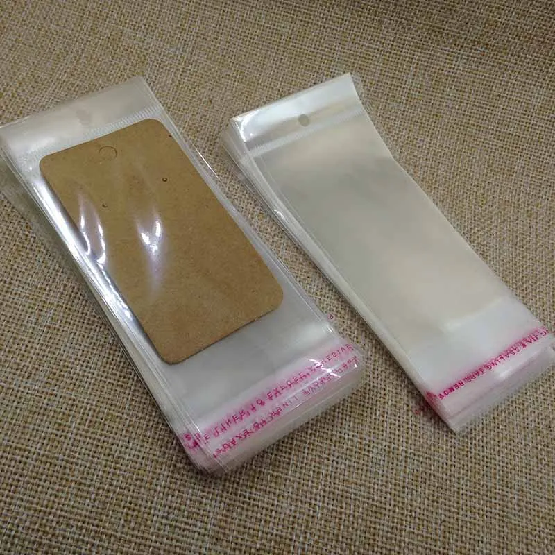 DIY серьги карты Opp сумки только 100 шт 6x10 + 4 см на заказ лого цену больше подарков