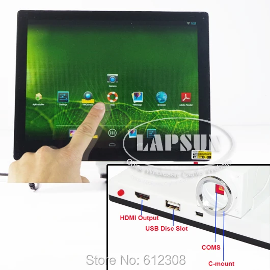 Цифровой микроскоп с сенсорным экраном 9 7 МП HDMI HD 4 2 дюймов Android 144 | Инструменты