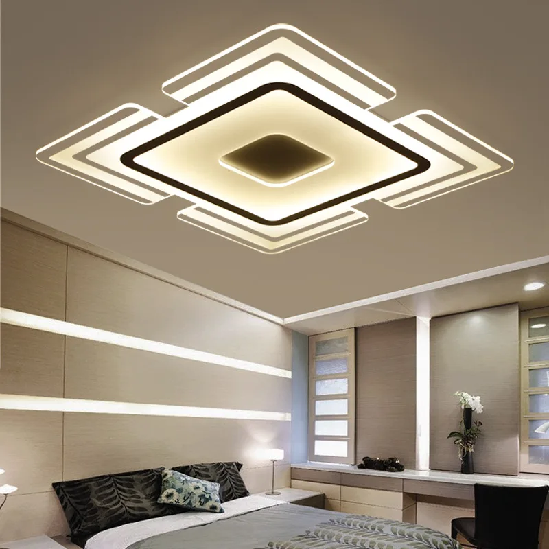EuIgnis 110 220 В ультра тонкие прозрачные светодиодный свет для дома Plafonnier Moderne Luminaria Teto