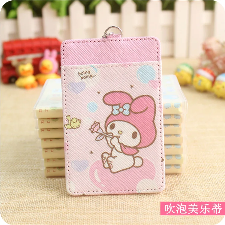 1 шт. мультфильм my melody little, две звезды, искусственная кожа, карта для кредитных карт, автобусная карта, коллекция для девочек