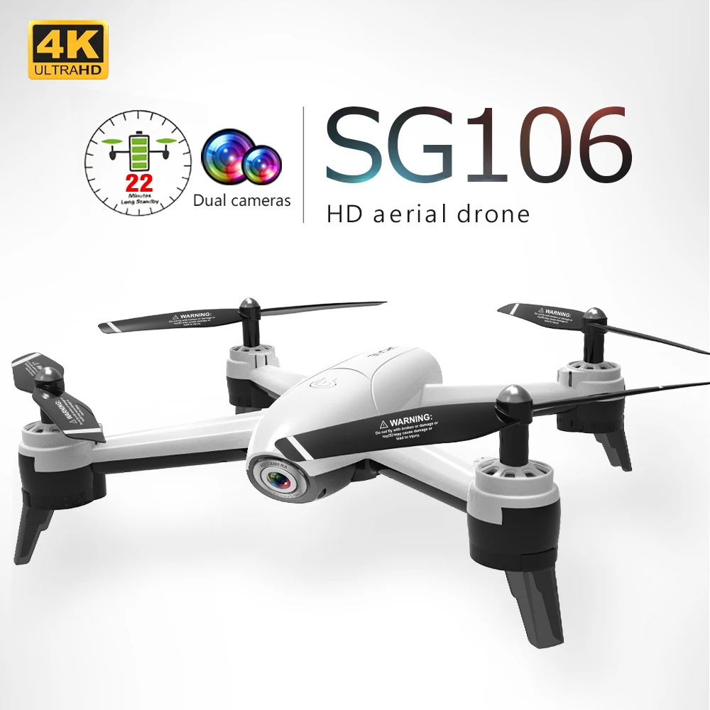 SG106 WiFi FPV RC Дрон 4K камера 1080P HD Двойная видео оптический поток Квадрокоптер