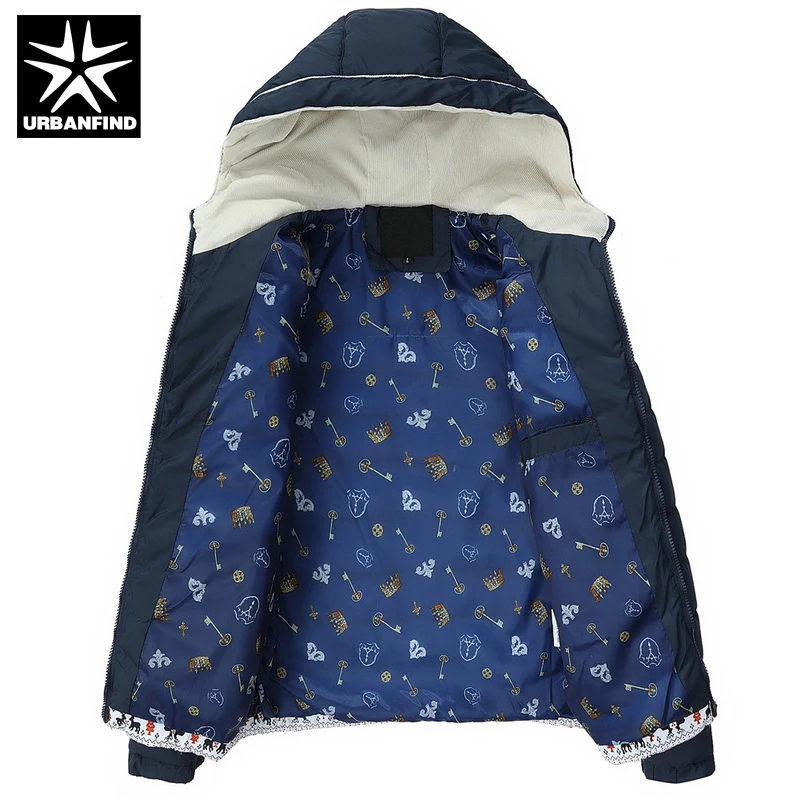 Urbanfind Для мужчин Повседневное пальто с капюшоном куртка осень зима большой