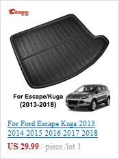 Для Ford Escape Kuga хромированный передний задний противотуманный светильник, дверная ручка, накладка на корпус, накладка, защита для украшения автомобиля