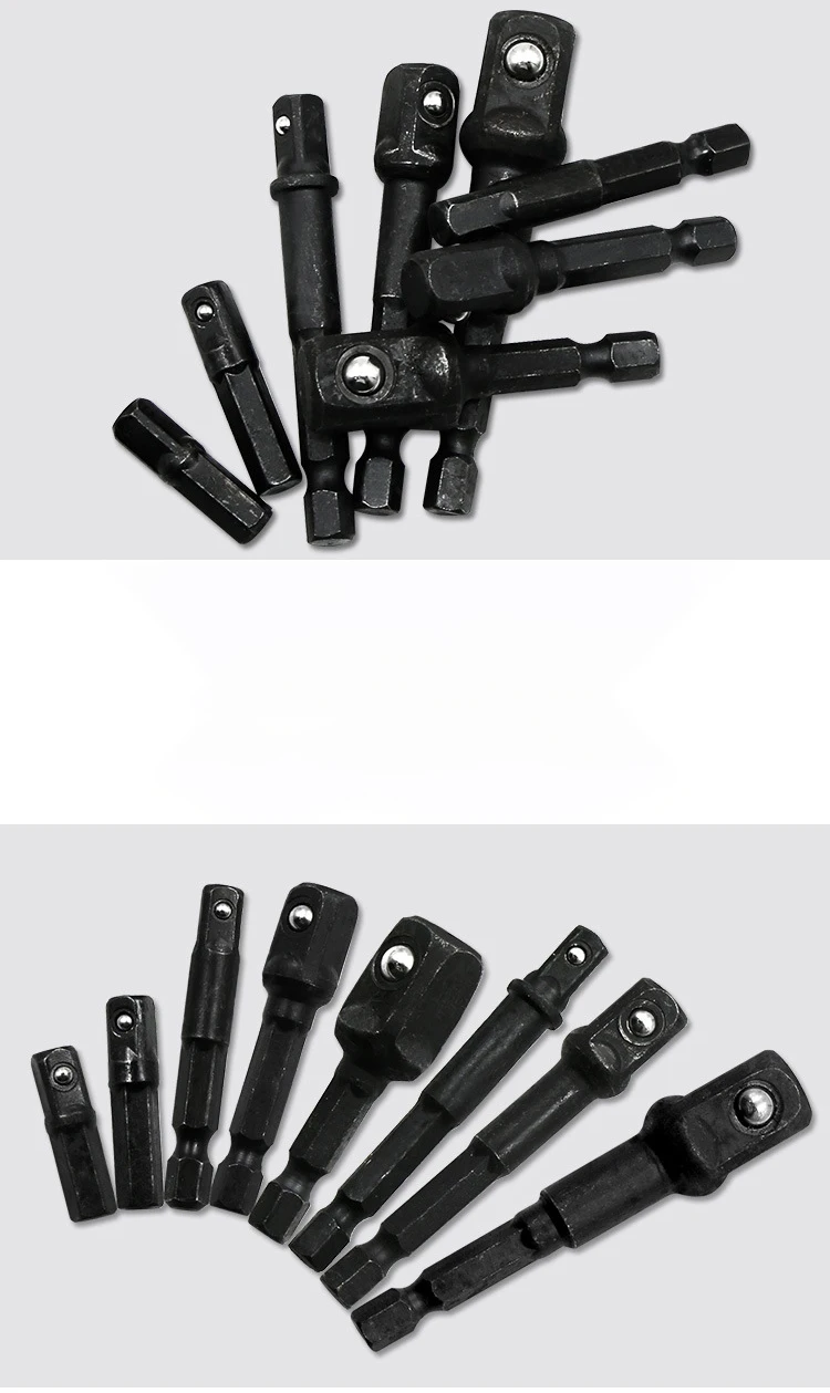 3 шт./компл. 1/4 &quot3/8&quot 1/2 &quotШестигранная дрель с гнездом гаечный ключ адаптер