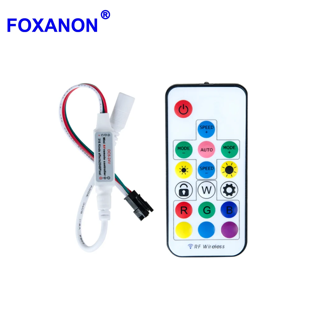 Беспроводная светодиодная ленсветильник Foxanon 300 2812 2811 1903 6812|Контролеры RGB| |