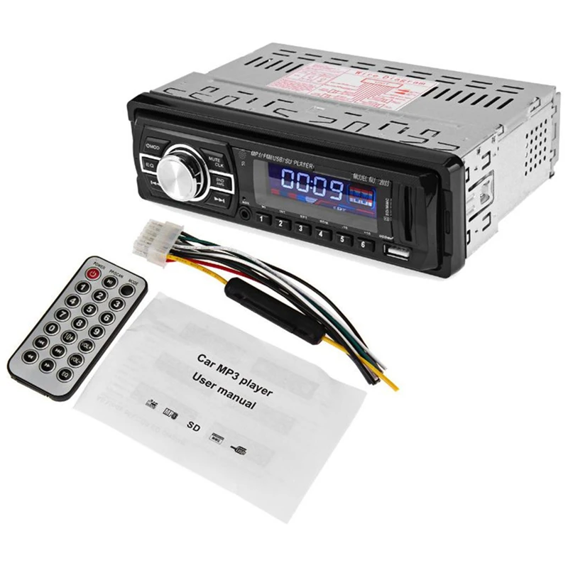 Автомобиль Радио стерео плеер Bluetooth AUX IN MP3 FM/USB/SD Пульт дистанционного управления