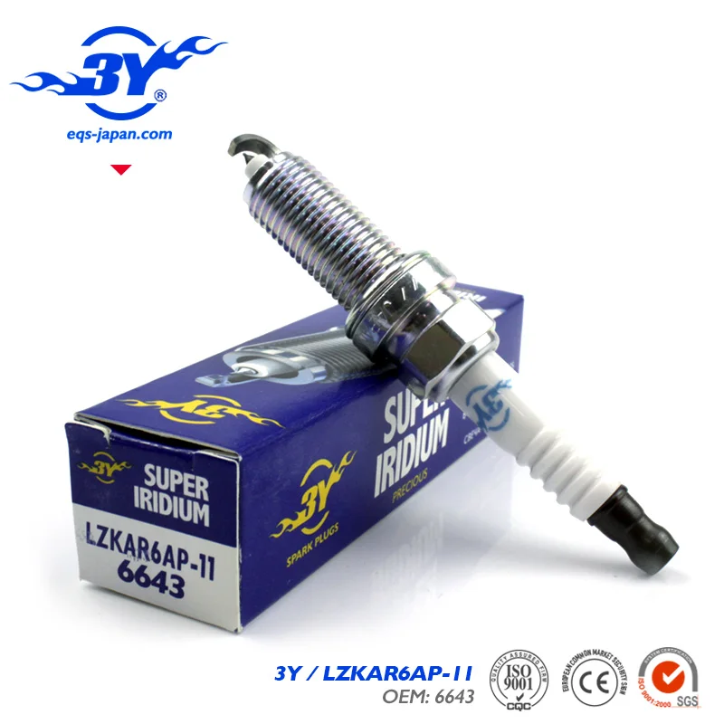 4 шт./лот. LZKAR6AP-11 6643 автомобильная свеча зажигания для Nissan Tiida Teana Sunny Livina March Sylphy X-Trail