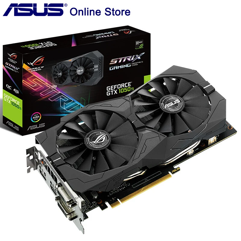 Оригинальная материнская плата ASUS ROG STRIX-GTX1050TI-O4G-GAMING видеокарта de Nvidia GDDR5 128 бит