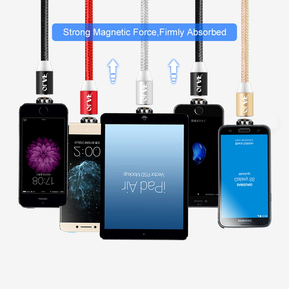 Магнитный usb кабель OLAF для быстрой зарядки Xiaomi Redmi Note 5 4X Micro Usb Samsung S6 зарядный