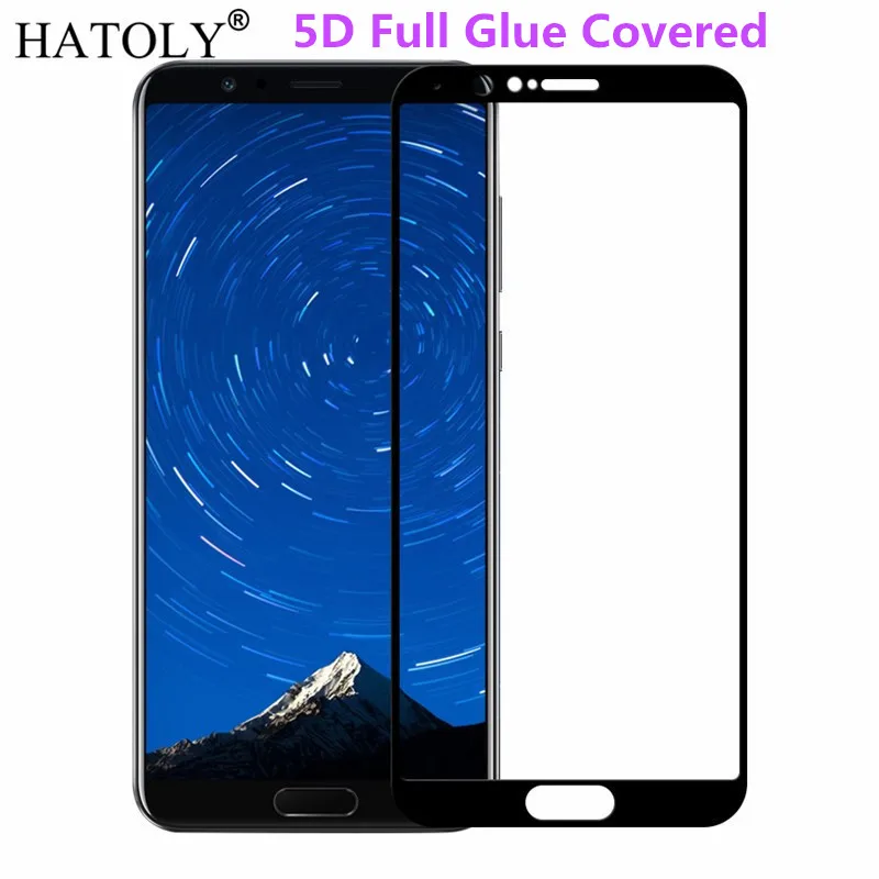 Закаленное стекло Huawei Honor View 10 V защита экрана полное покрытие клея 5D V10|Защитные