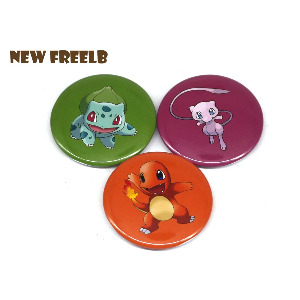 6 шт./компл. 1 45 &quotPokemon Gen 5 шт Pin back Buttons броши в стиле аниме Пикачу Бульбазавр