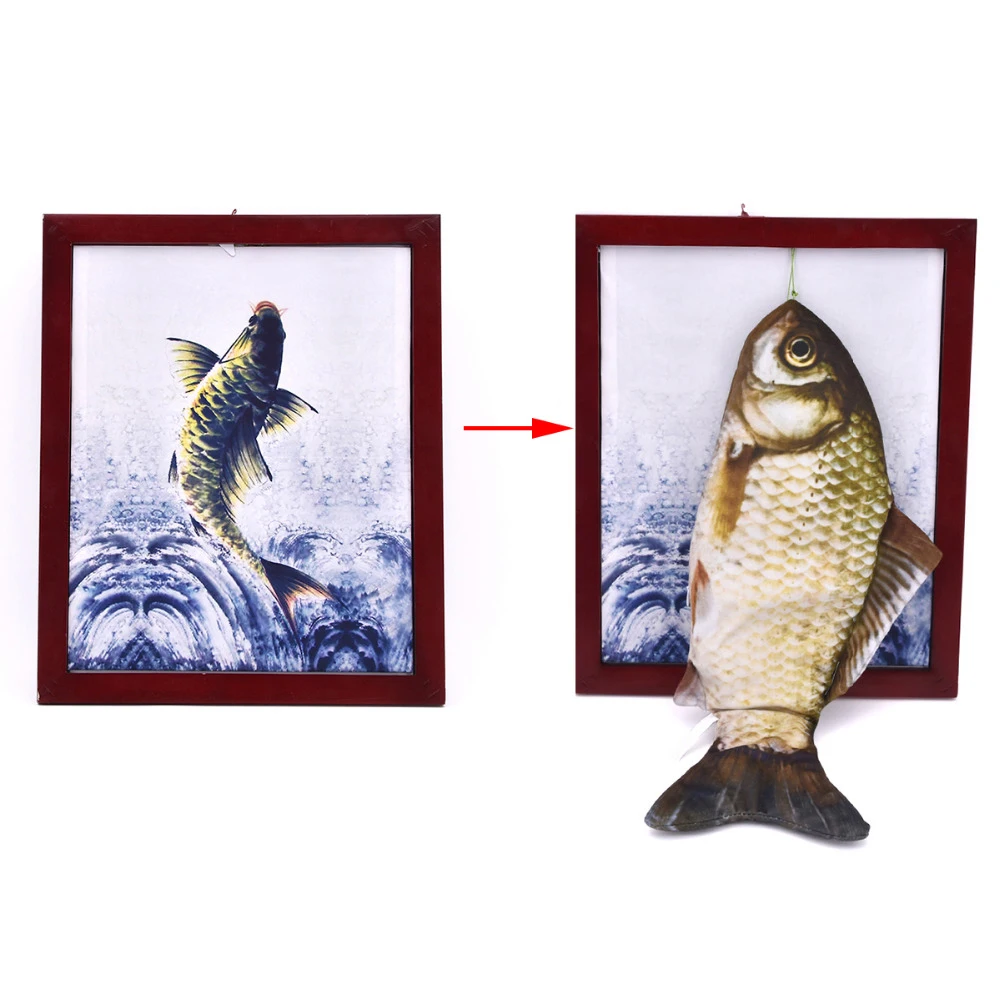 fish Рыба/панда рамка Волшебные трюки комедия сцена Волшебная Иллюзия плюшевая игрушка появляющаяся из доски Magia ментализм реквизит для фокусов Волшебники - Цвет: fish
