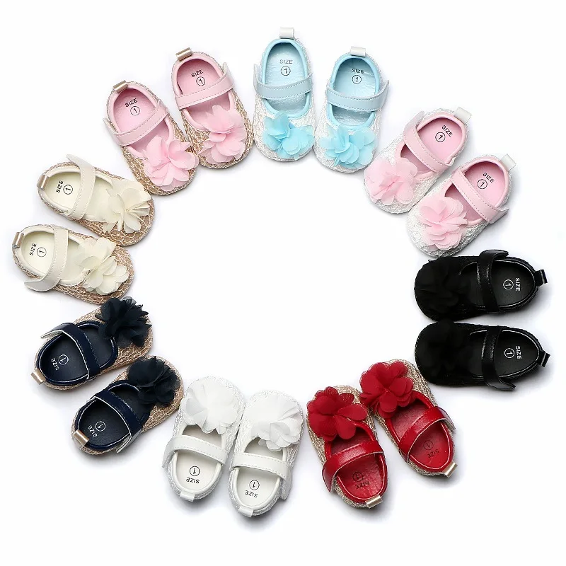 Обувь для маленьких девочек нескользящая обувь принцессы модная первых ходунков