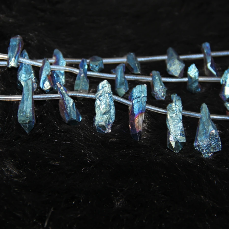 Гальваническое ожерелье из мистического титана кварцевые кристаллы АВ каменные