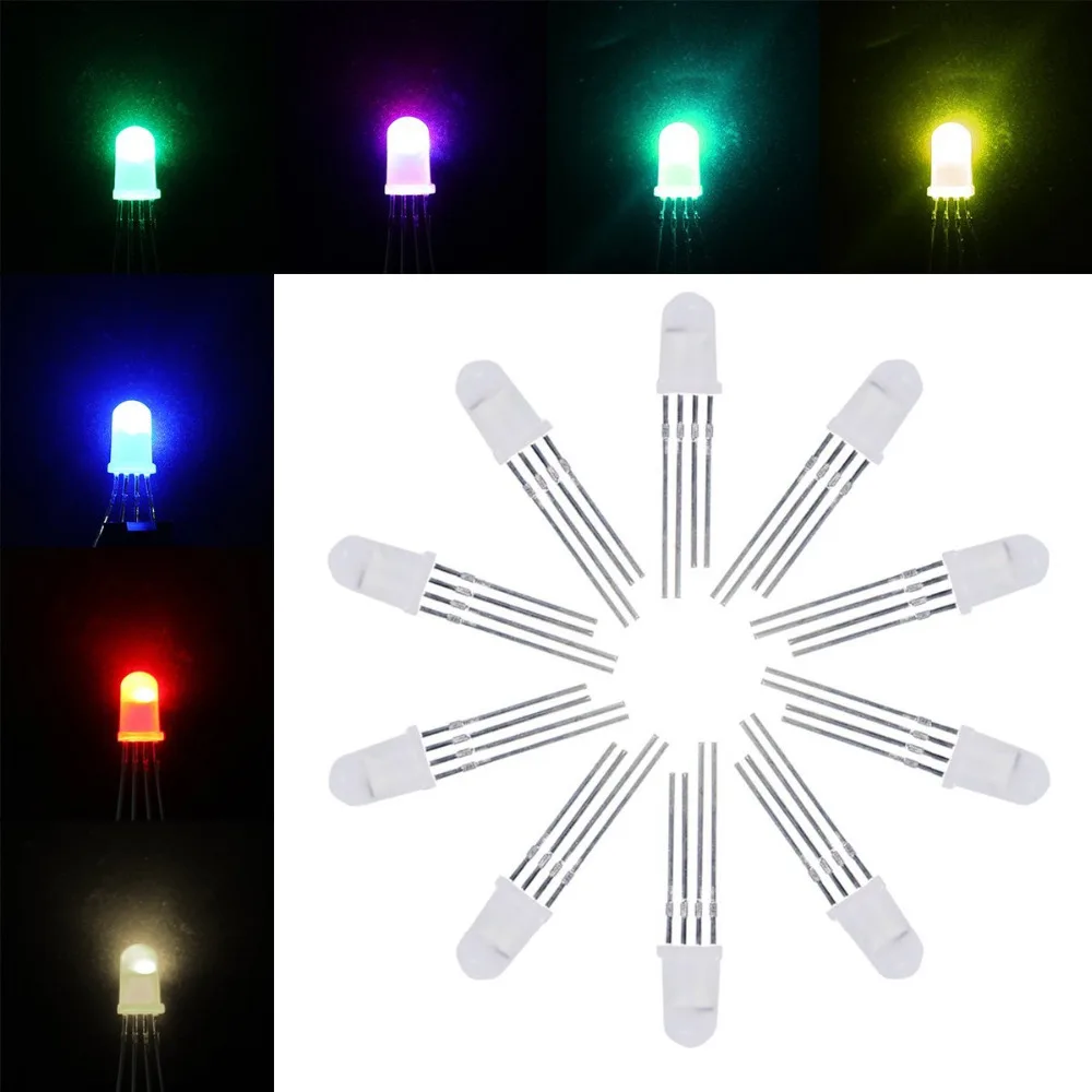 100 шт. APA106 P9823 WS2812 WS2811 F5 F8 RGB светодиодный чип Бисера 5V адресуемых IC встроенный
