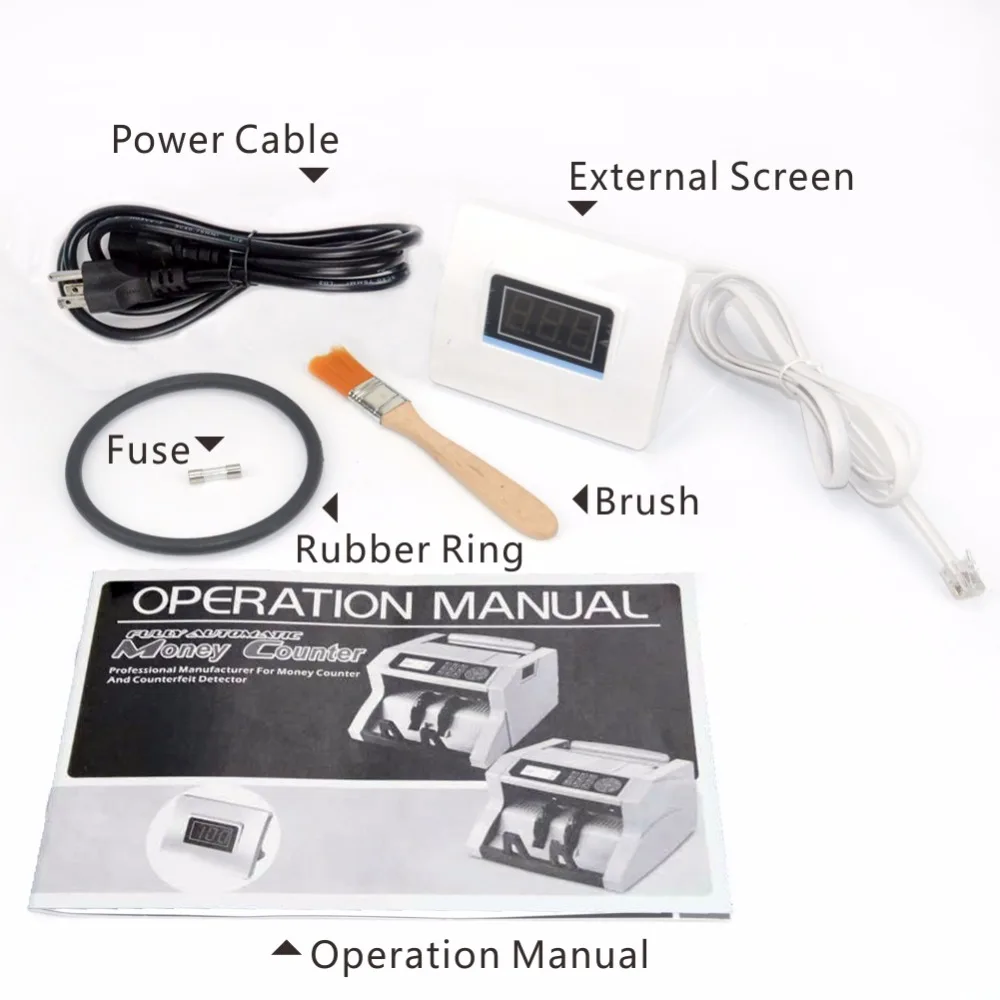 Счетчик купюр с ЖК дисплеем устройство для определения суммы UV + MG MT IR DD