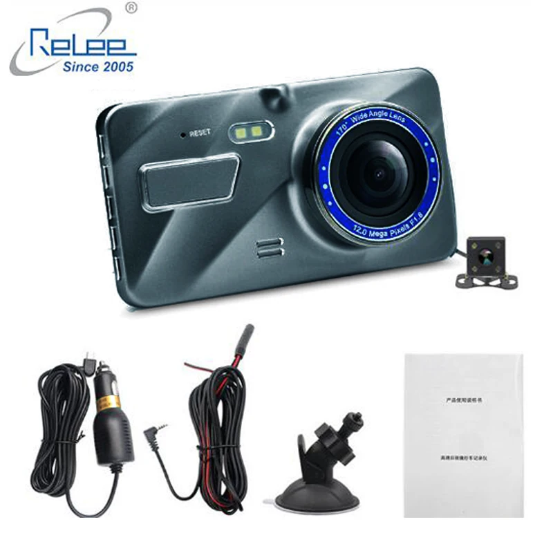 Самый дешевый видеорегистратор Dashcam RLDV-A19 IPS экран Автомобильный 4 дюйма Full HD 1080p