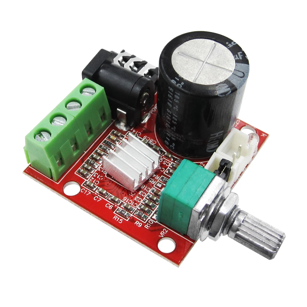 12В мини Hi Fi PAM8610 аудио стерео усилитель плата 2X10W двухканальный D Класс низкая