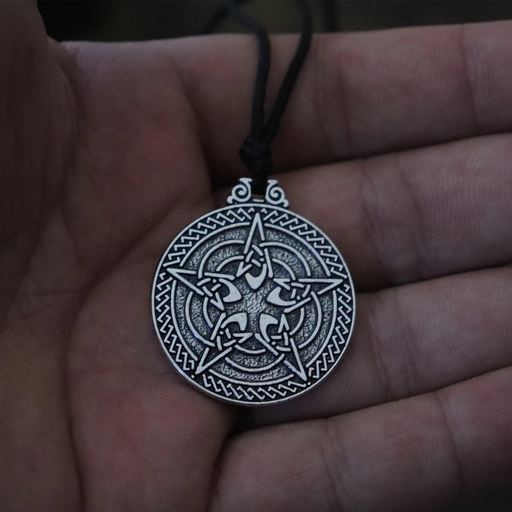 Вехимд готическое Викка Селтикс пентаграмма кулон ожерелье Wiccan Pagan животное