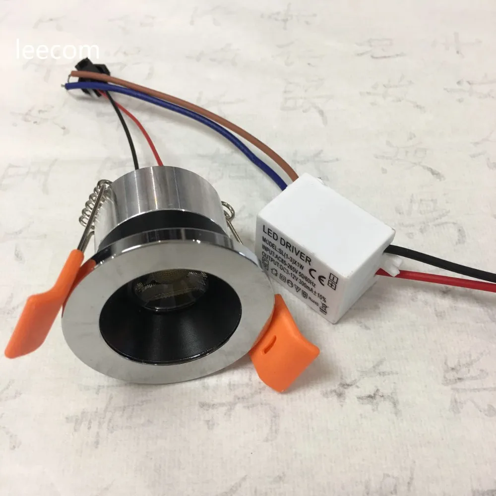 10 шт. светодиодный мини светильник под кабинет пятно света Диаметром 40 мм 3 Вт для