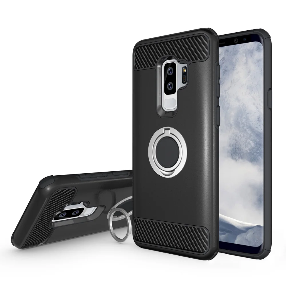 Прочный кольцо Броня держатель чехол для телефона samsung Galaxy S9 Plus S 9 S9plus 9s 9plus SM G960 G965