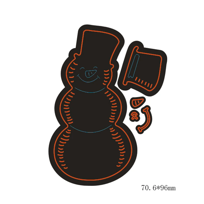 Милый снеговик из углеродистой стали режущие штампы трафарет ремесло для