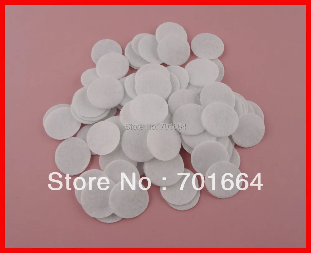 

500PCS 3.0cm 1.15" white round felt pads Patches for DIY Hairbands accessories,white non-woven Circle applique,Bargain for Bulk