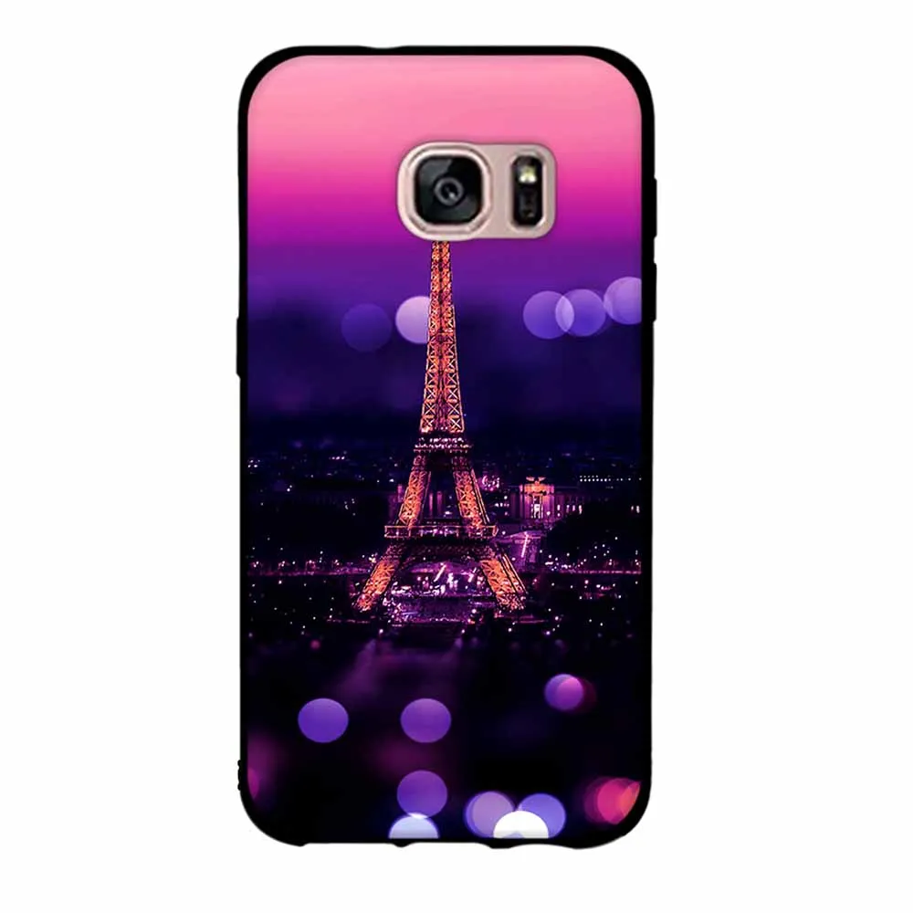 3D рельефный чехол для samsung Galaxy S7 G930 G930F G930W8 Мягкий ТПУ силиконовый Fundas | Мобильные