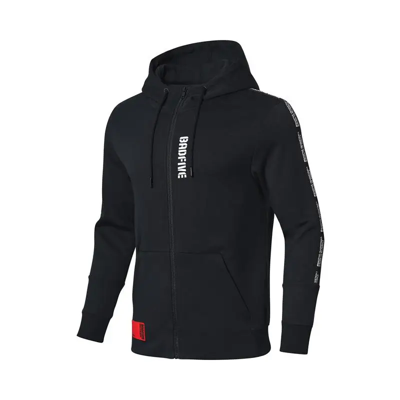 Li-Ning мужской BAD FIVE баскетбольный свитер с капюшоном 82% хлопок 18% полиэстеровый обычный подкладочный спортивный свитер AWDP045 CJFM19 - Цвет: AWDP045-1H