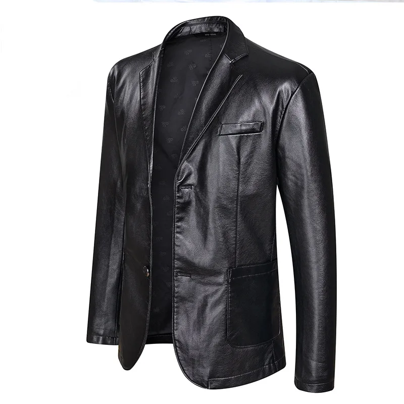 

Men's leather jackets fashion leisure leather coat leather male male big yards
