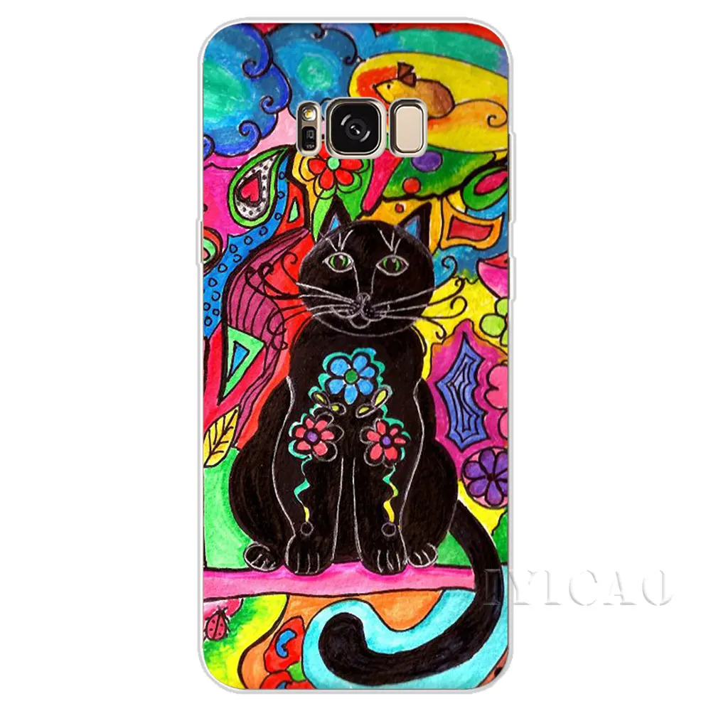 IYICAO изысканный и роскошный милый Кот Твердый чехол для Samsung Galaxy A3 A5 2015 2016 2017 A6 A7 A8 A9