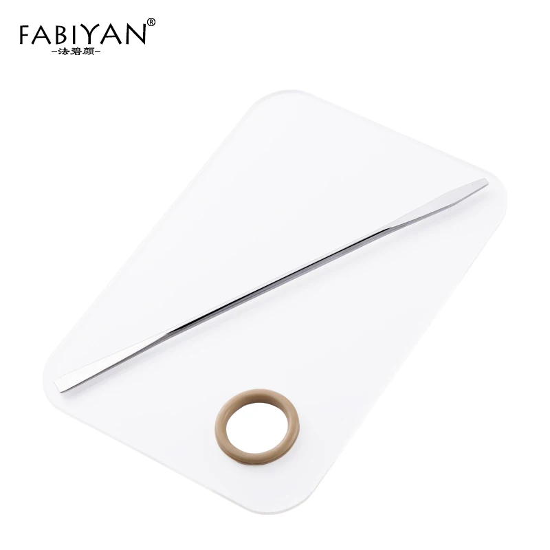 Палитра, прозрачный акриловый лак для ногтей, для макияжа, гелевая основа, тени для век, смешивающий шпатель из нержавеющей стали, стержень, набор маникюрных инструментов