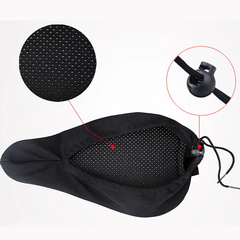 Седло велосипеда MTB велосипед Велоспорт 3D Силиконовые Pad мягкое сиденье Чехол