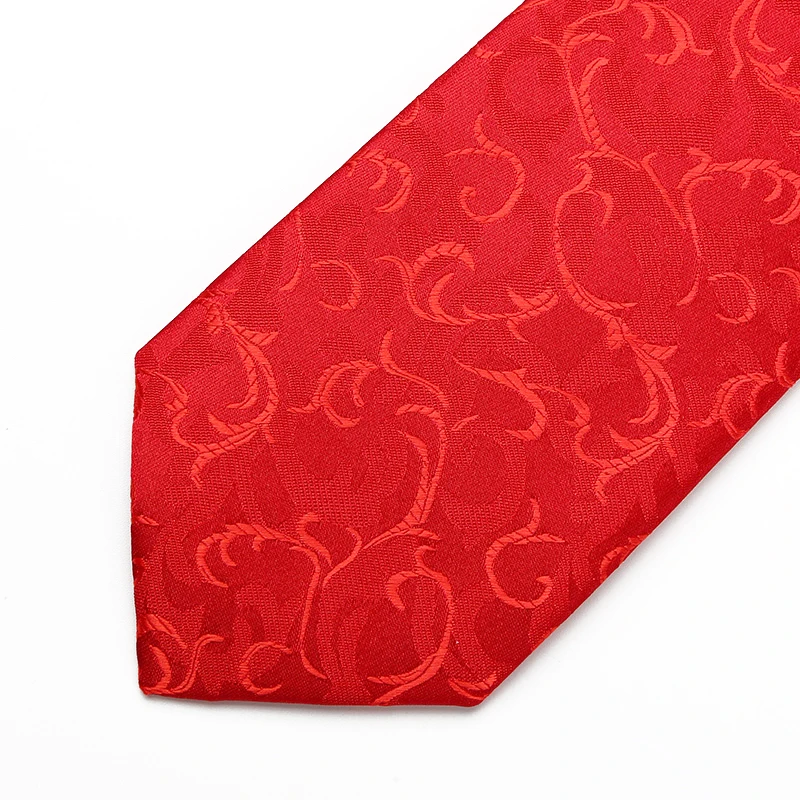Мужские галстуки с люрексом красные свадебные высокого качества 7 см в