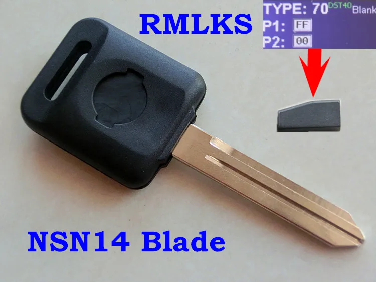 RMLKS Новый необработанный пустой чип Автомобильный ключ с 4D60 80 бит ID46 транспондер