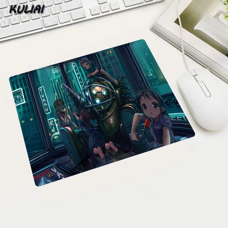 Игровой коврик для мыши XGZ DIY с аниме Bioshock геймерский Wot нескользящий небольшой