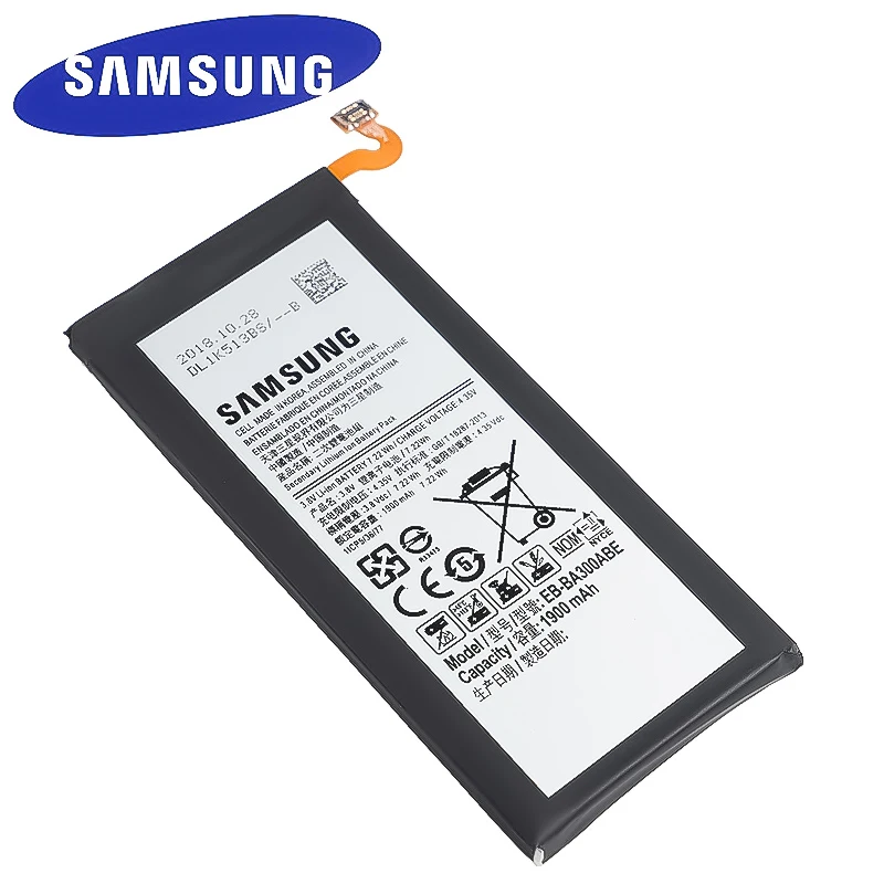 Оригинальная сменная литий ионная аккумуляторная батарея для Samsung Galaxy A3 A300 EB BA300ABE