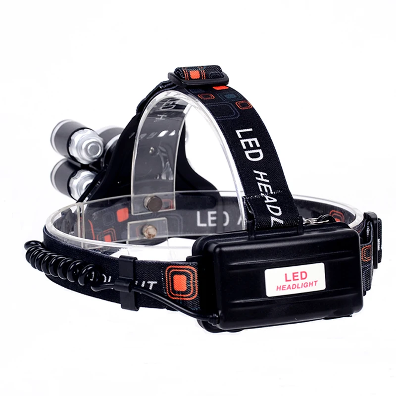 Светодиодный налобный светильник высокой мощности 5 шт. перезаряжаемый 12000 лм