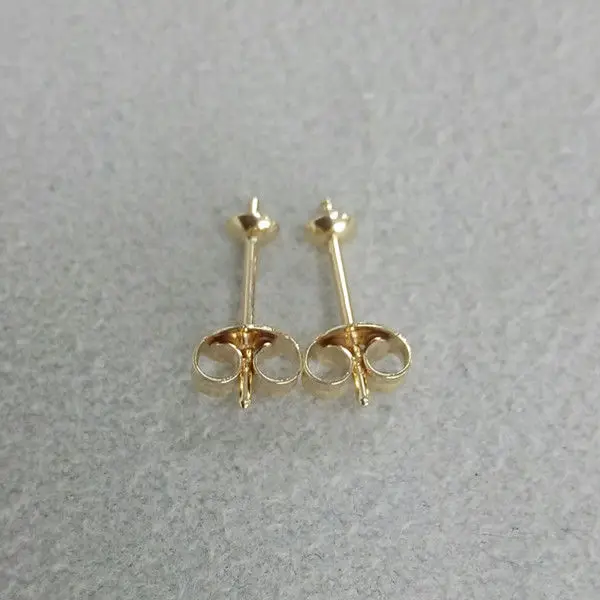 Серьги гвоздики в виде бабочки желтое золото 9 карат|stud earrings|stoppers earringsstopper gold |
